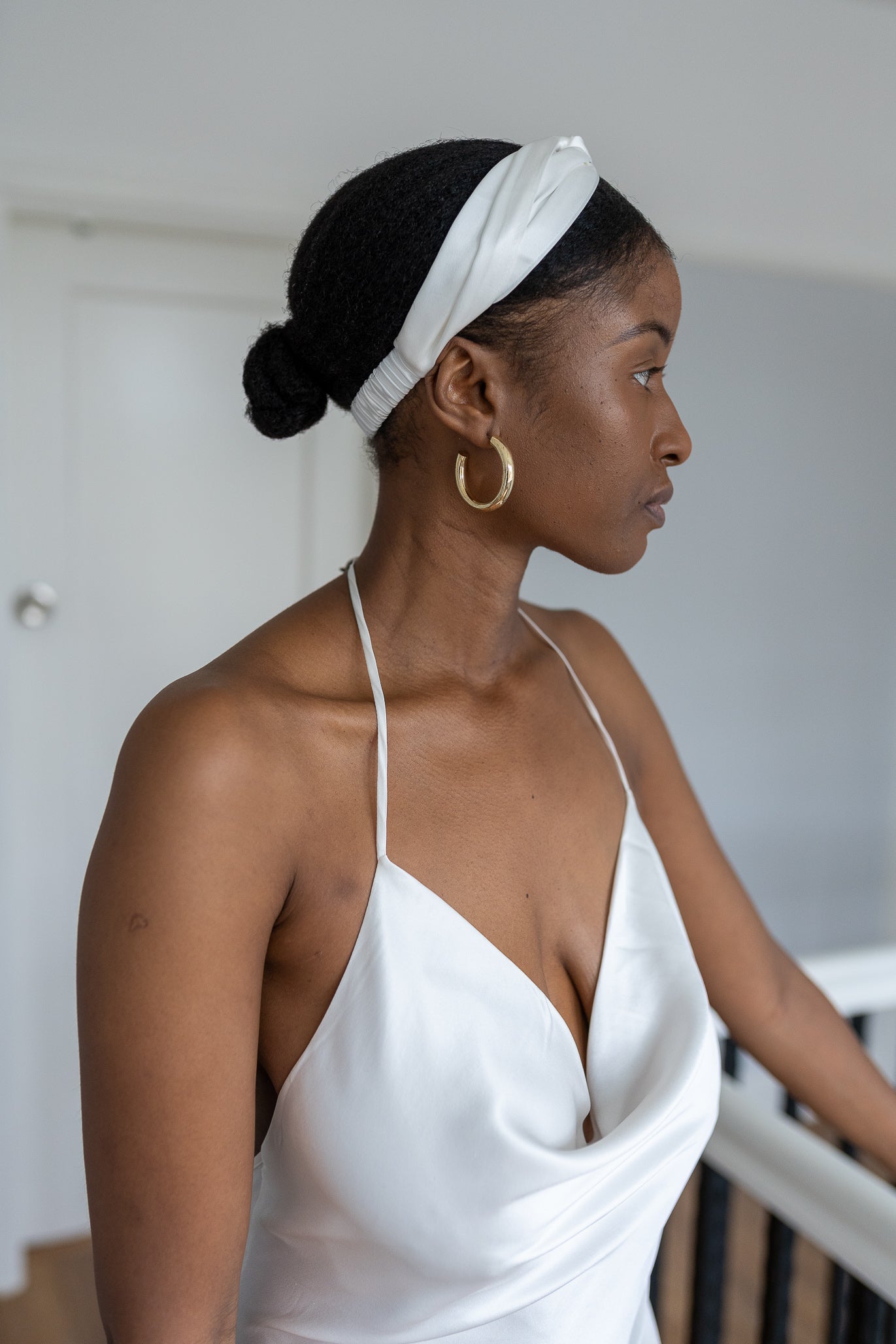 Silk twisted headband