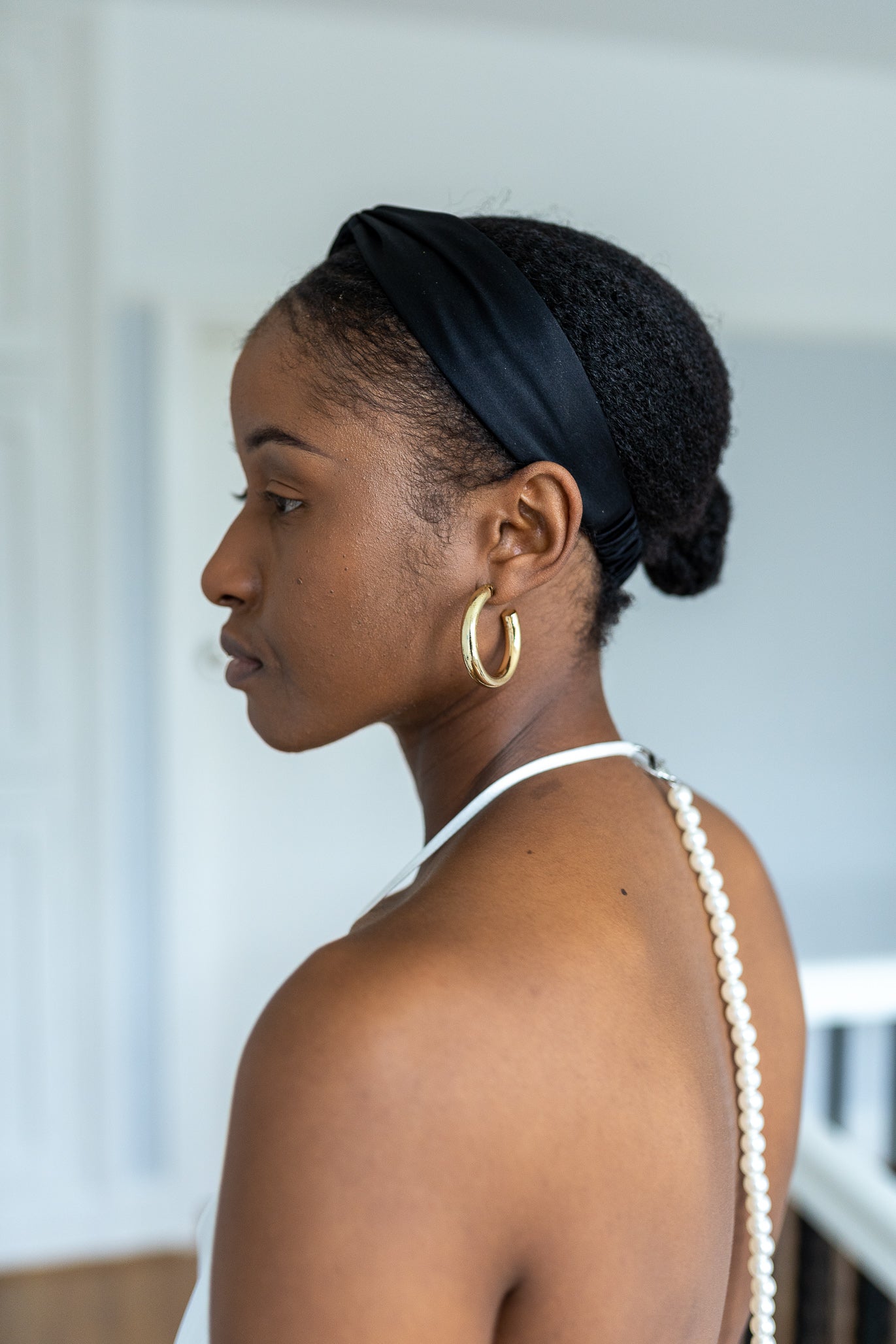 Silk twisted headband